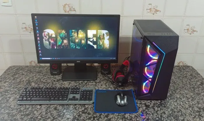 Gamer - 16GB DDR4 - GTX 4GB - M.2 256GB - LCD 24