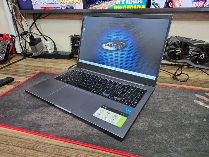 Notebook samsung book i3 11th 4gb nvme 256gb tela grande