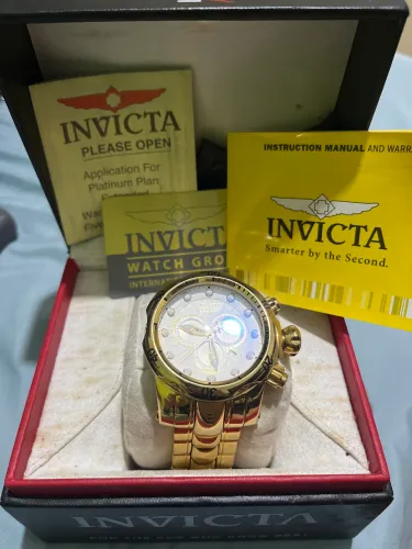 Invicta Venom Reserve 13885 Dourado Original Completo Caixa