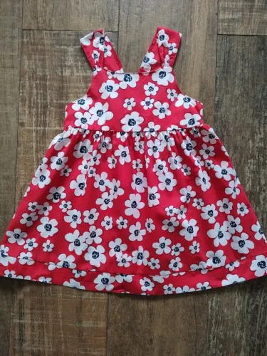 Vestido vermelho floral ROVITEX KIDS - Tamanho 3 (USADO)