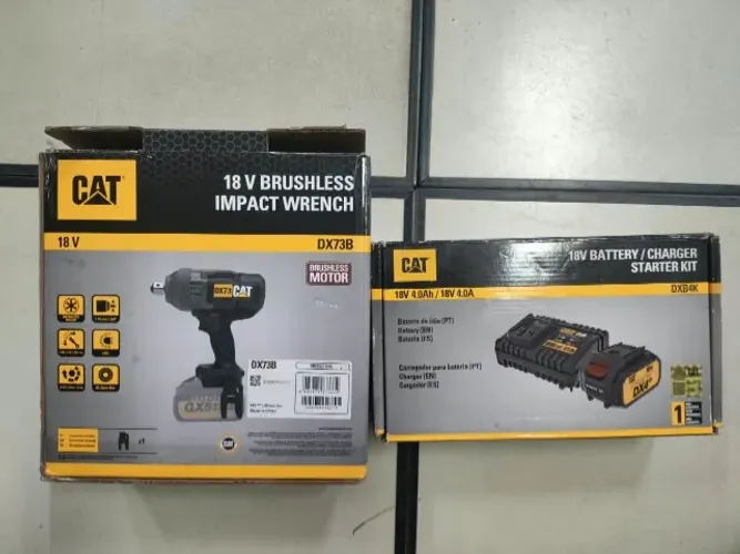 Chave de Impacto Cat DX73B + starter kit bateria e carregador
