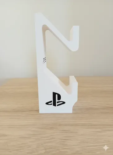 Suporte Duplo para Controle PS5 - Organizador Gamer Premium (Branco)