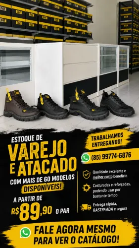Botas CAT Premium cano curto e médio