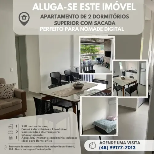 APARTAMENTO MENSAL PARA ATÉ 2 PESSOAS A 200M DO MAR