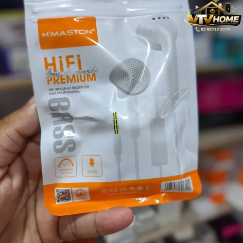Fone de Ouvido Com Fio H'maston 