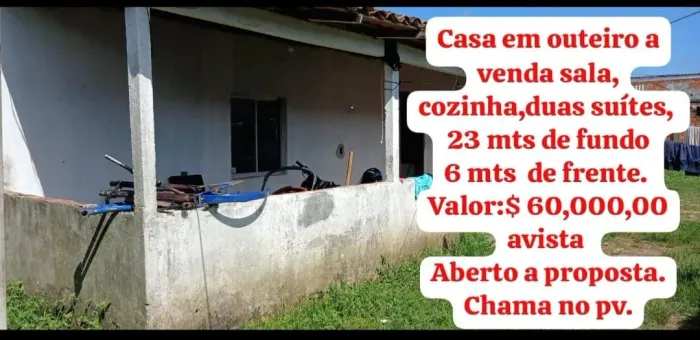 Casa em outeiro bairro água boa