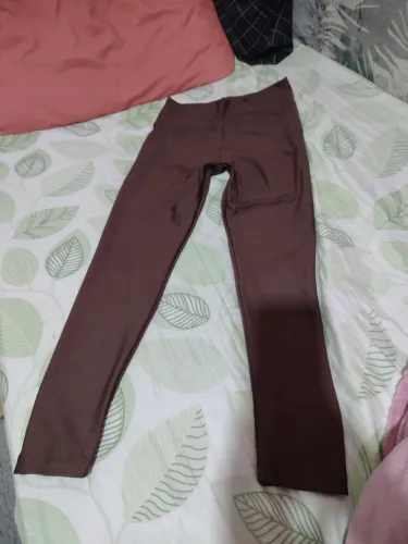 Calça legging marrom tam P entrego