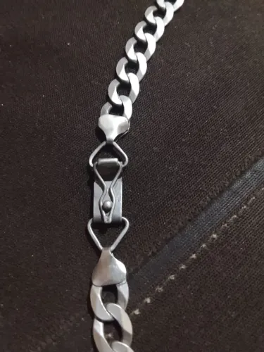 Corrente de prata elegante grande 1200
