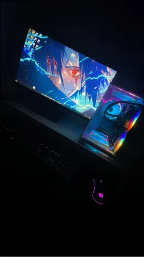 PC Gamer Branco Aquário Ryzen 5 5500 + GTX 1650 16GB RAM Water Cooler 240mm + 5 Fans RGB