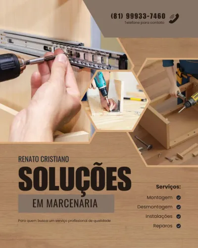Conserto, montagem e desmontagem de móveis 