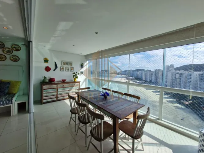Apartamento para Venda em Guarujá, Praia das Pitangueiras, 3 dormitórios, 3 suítes, 4 banh