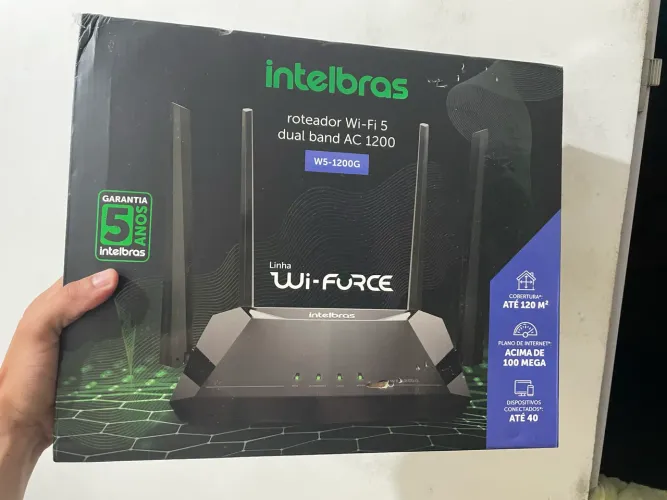 Roteador Wi-fi Dual Band W5-1200gs Preto Intelbras