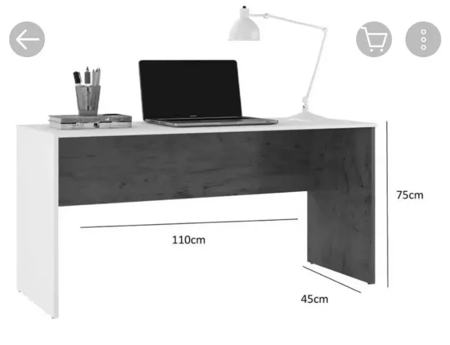 Duas mesas para escritório/quarto