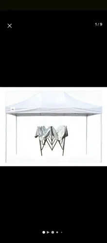 Tenda Sanfonada 3x4,5m, galvanizada Lona antichama, antimorfo.