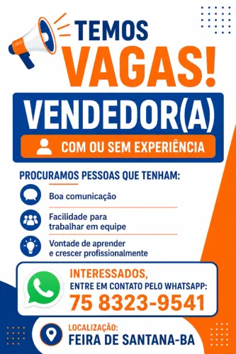 Primeiro Emprego (Vendas)