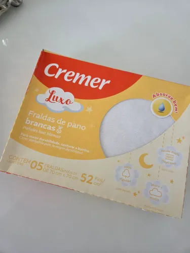 Fralda creme luxo 