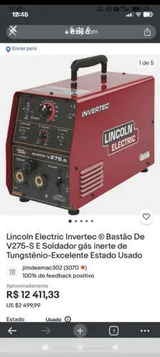 Vende Sé máquina de solda Lincoln profissional 275 amperes máquina muito boa