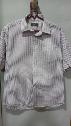 Camisa xadrez algodão e poliester N 4