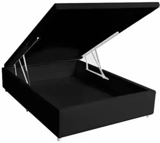 Base Box Bau Casal - Cama Box Bau - Casal 1,38 - Box Bau - Quarto - Solteiro Casal