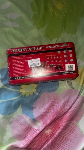 Kit de Ferramentas 46 Peças - Soquetes, Catraca e Bits - Novo