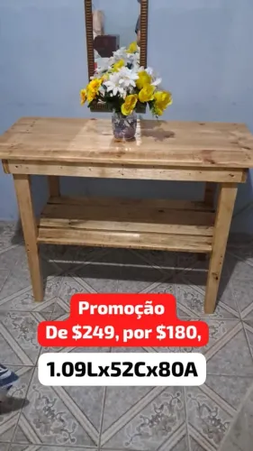 Mesa dupla rústica PROMOÇÃO