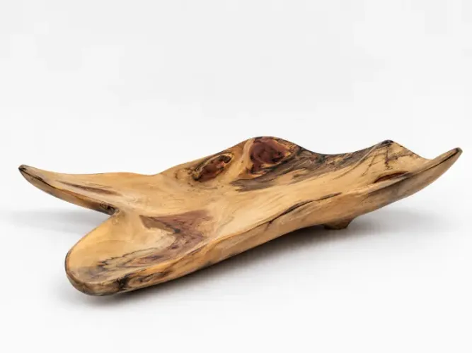 Gamela Escultural de Madeira - Decoração Rústica Premium