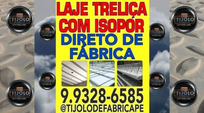 disk laje com isopor direto de fábrica só pague na entrega 