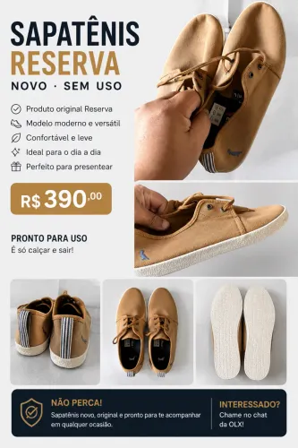 Sapato/ tênis - reserva