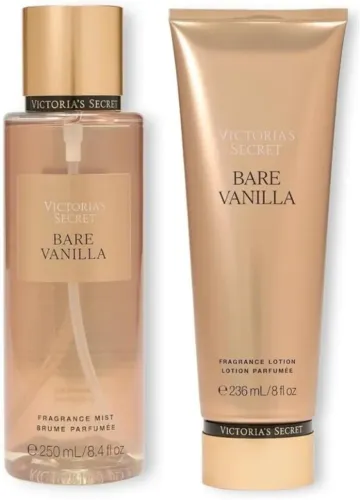 Kit Creme Hidratante Bare Vanilla + Body Splah Victoria's Secret