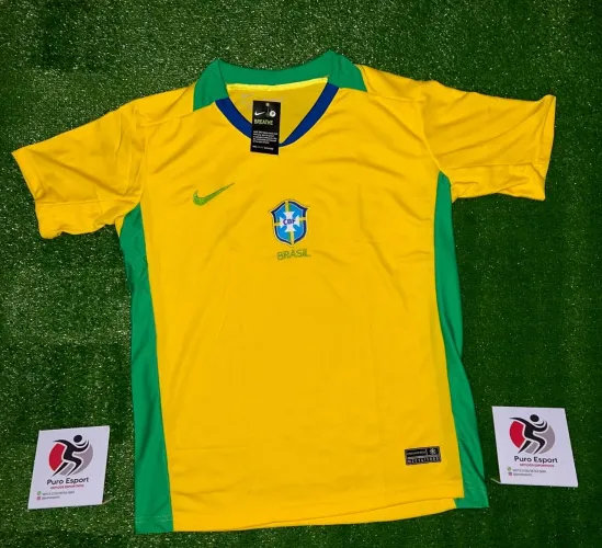 Camisa do Brasil amarela do P até o GG