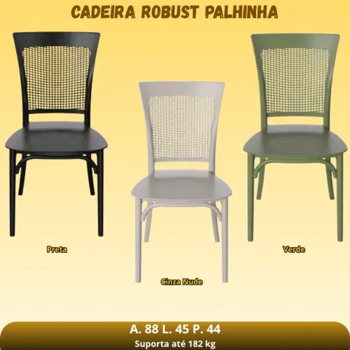 CADEIRA ROBUST PALHINHA