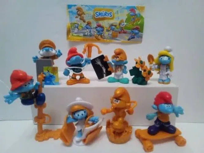 Coleção completa Smurfs.