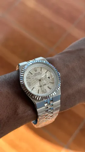 Relógio Masculino Prata - Mostrador Branco - Estilo Luxo