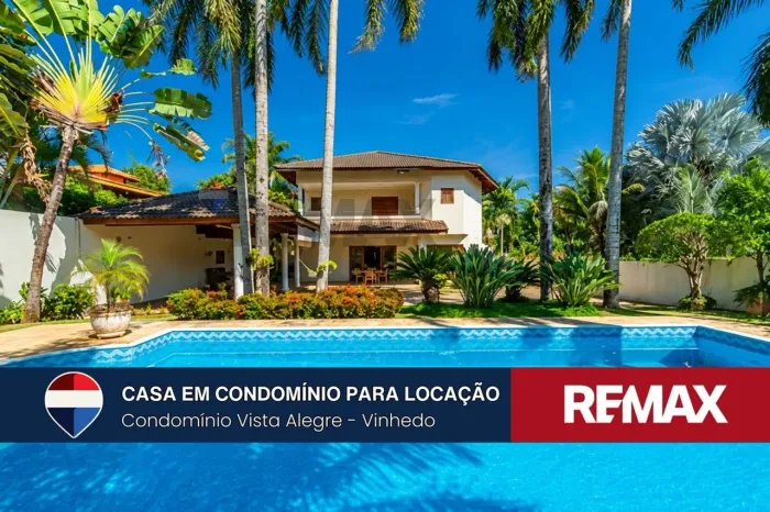 Casa MOBILIADA para locação em condomínio fechado