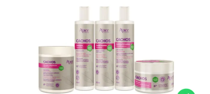 KIT ÁPICE LINHA CACHOS: O Cronograma Completo que Seus Cachos Merecem! 