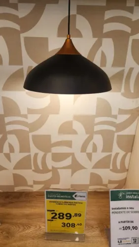 Lustre Tok Stok como novo