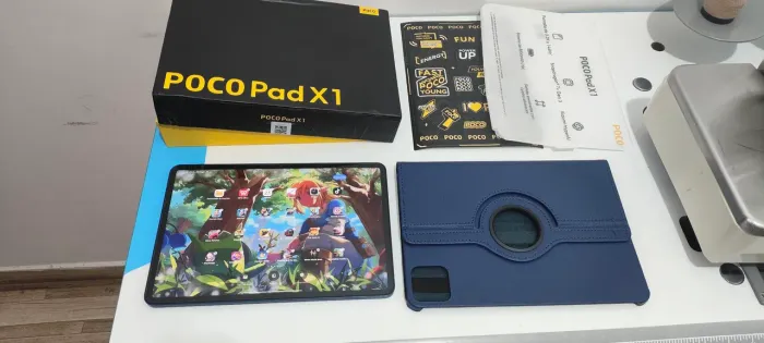 Tablet POCO PAD X1 AZUL ,Capa, película - PRATICAMENTE NOVO! Com nota fiscal