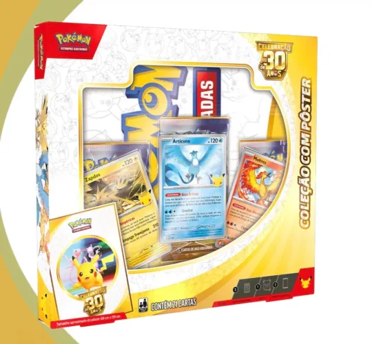 BOX AVES LENDÁRIAS - POKÉMON 30 ANOS