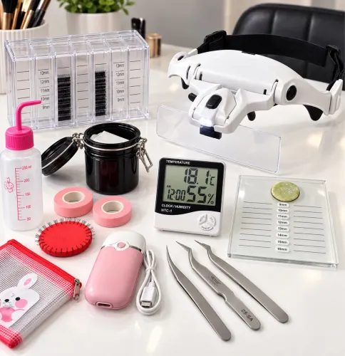 KIT PROFISSIONAL EXTENSÃO DE CÍLIOS LASH DESIGNER COMPLETO