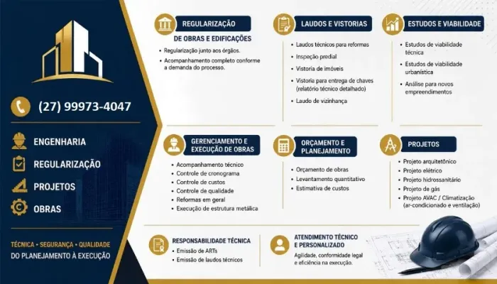 SERVIÇOS DE ENGENHARIA CIVIL E ESTRUTURAS METÁLICAS