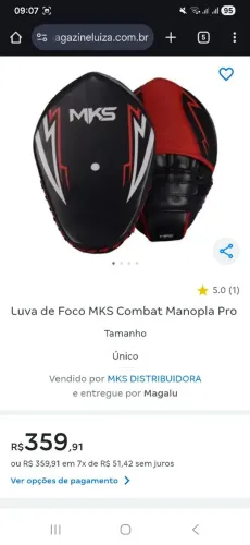 Manopla Boxe/Muay Thai