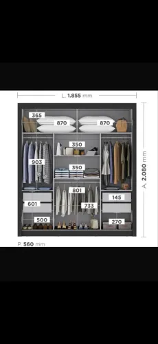 Guarda roupa branco
