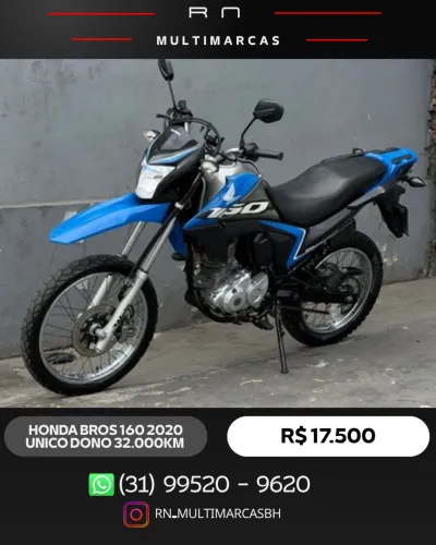 HONDA BROS 160 2020 ÚNICO DONO