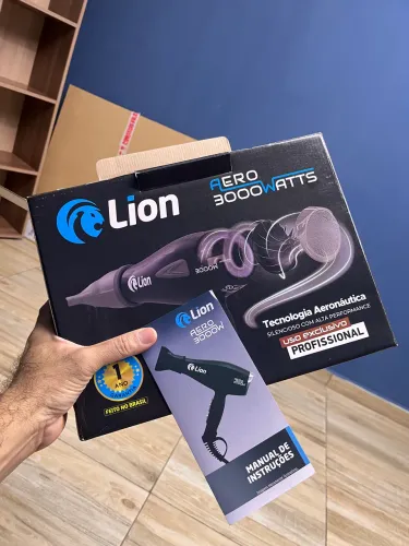 Secador Profissional Lion Aero 3000W - Nunca Usado na Caixa (Oportunidade)
