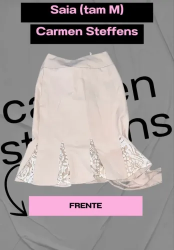 Saia bege | Carmen Steffens | tam M