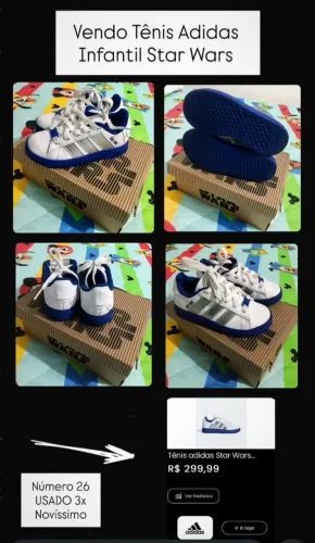 Tênis Adidas infantil