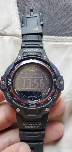 Relógio Casio Sgw 100 2b Bússola Termômetro