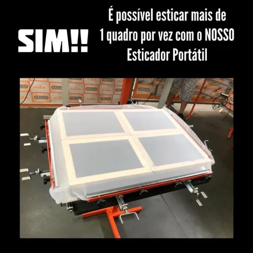 Esticador de telas Portátil Regulável SILKSMAQ - 1,40m×1,40m