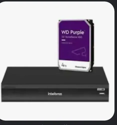 Kit Intelbras DVR 16 c hd 4T facial 5531 e AMT2018