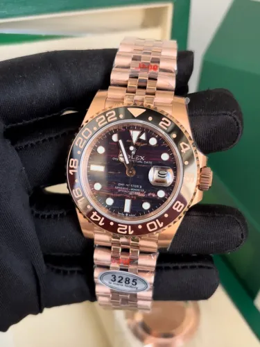 Rolex GMT MASTER Rosé Base ETA + Caixa Rolex